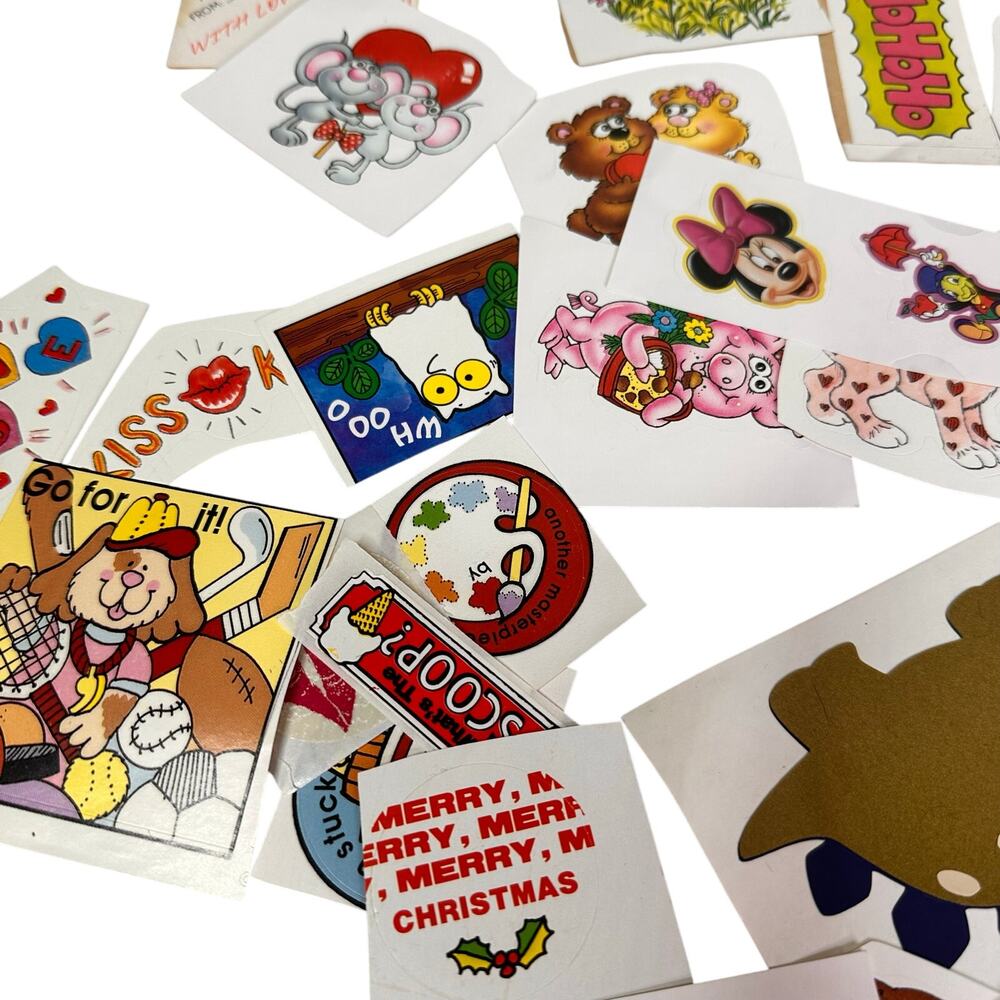 Huge Vintage Sticker Collection - Vintage Holiday Stickers 88 pieces - Picture 6 of 12
